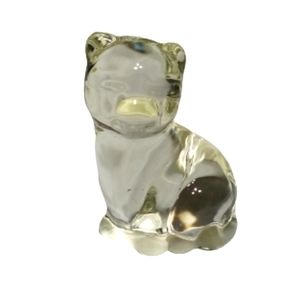 Heavy Glass Cat Paper Weight